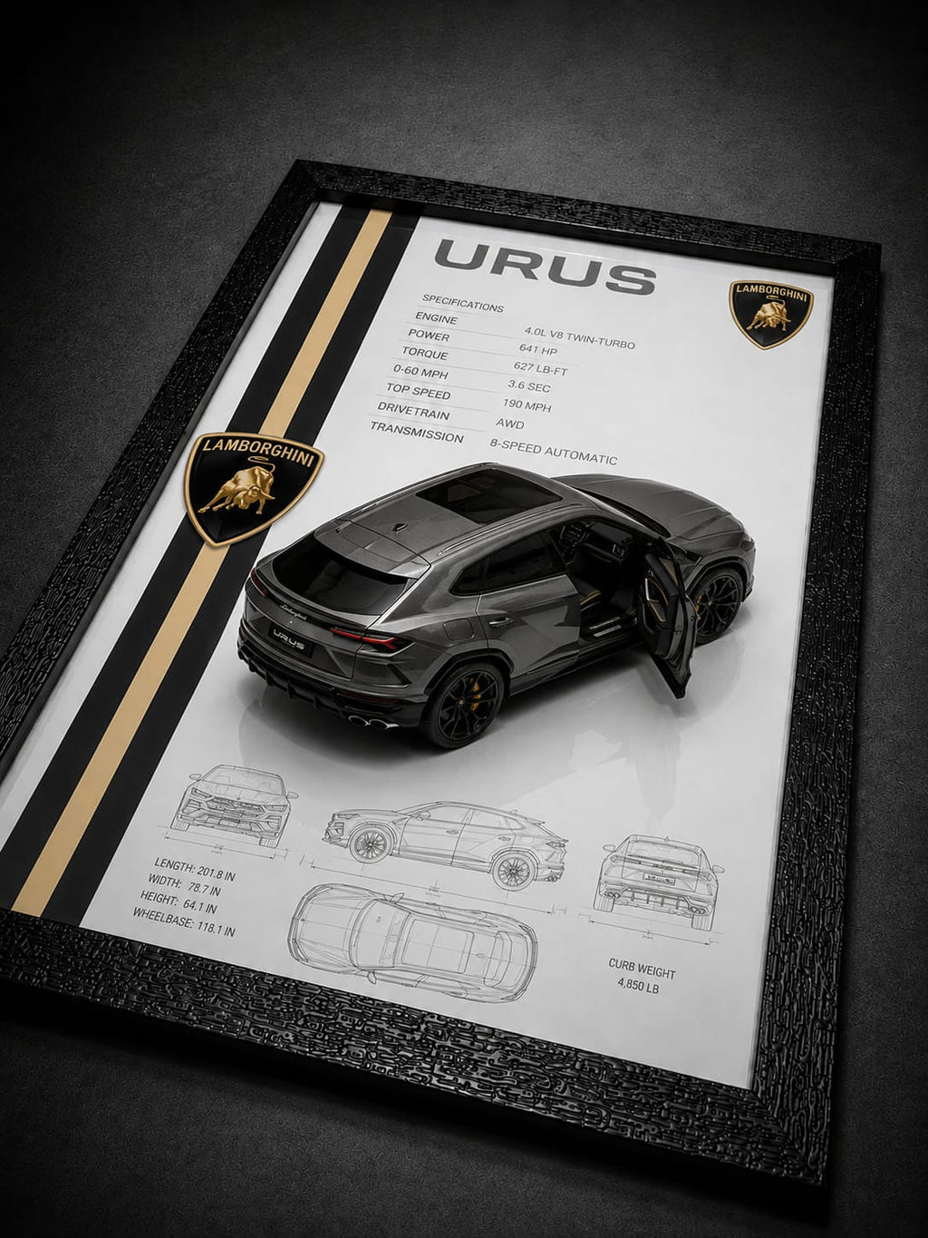 Bentley & Lamborghini Dual 3D Car Frame