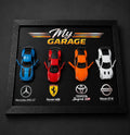 My Garage with 4 Cars 3D Frames