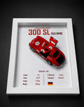 Mercedes Benz 300SL 3D Car Frame
