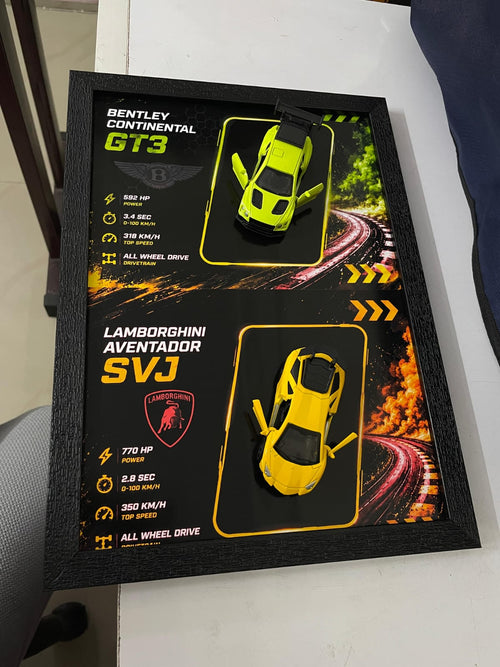 Bentley & Lamborghini Dual 3D Car Frame