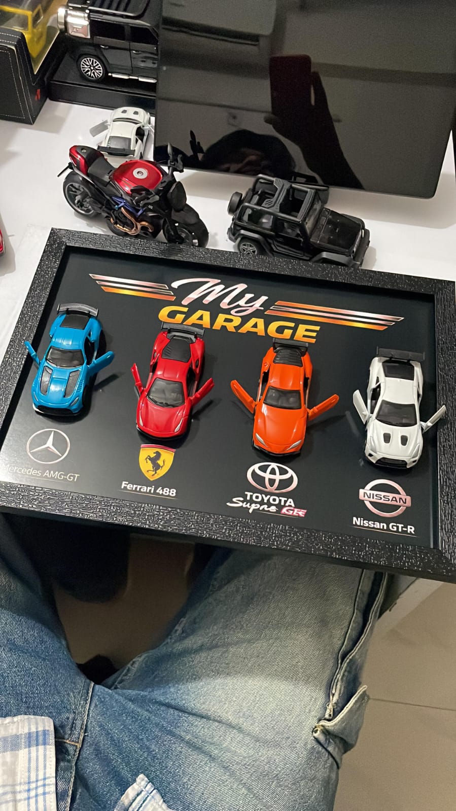 My Garage with 4 Cars 3D Frames