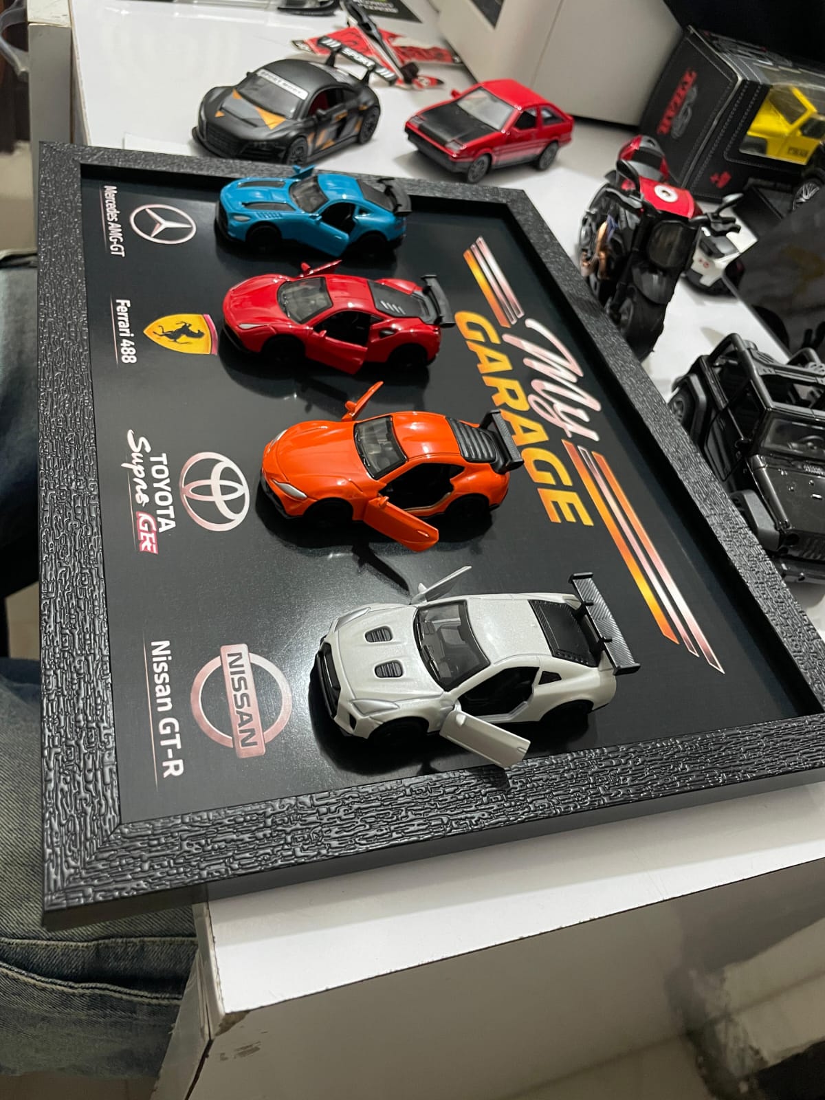 My Garage with 4 Cars 3D Frames