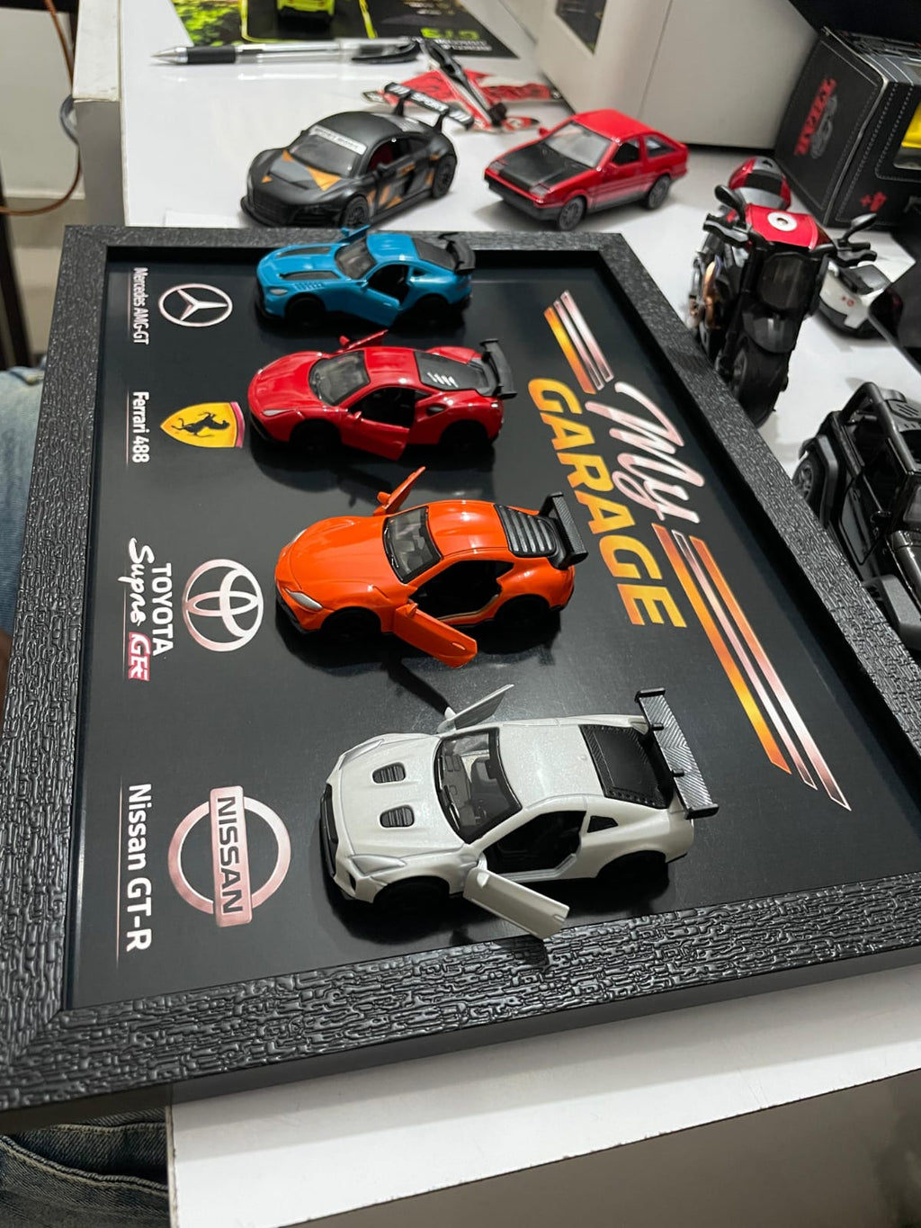 My Garage with 4 Cars 3D Frames
