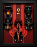 Set of 3 F1 Racing Cars 3D Frame